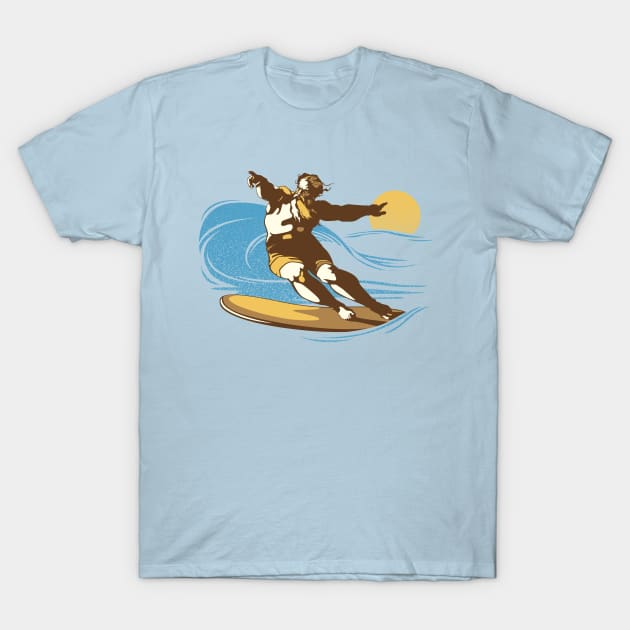 God Surfed T-Shirt by tomburns